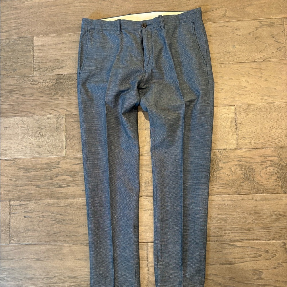 J. Crew Ludlow Slim-fit unstructured suit pant in Irish cotton-linen blend